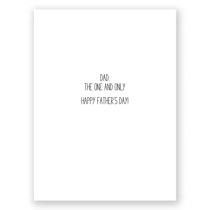 Father's Day - Dad... the One and Only.