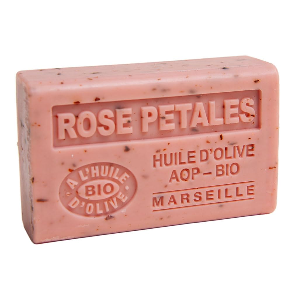 Maison du Savon De Marseille - French Soap Made with Organic Shea Butter- Rose