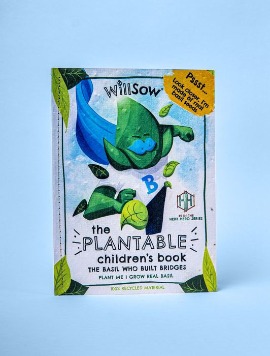 The Basil Who Built Bridges: Plantable Childrens Book by Tom Lines, Tom Ward (Illustrator), Tom Willday (Editor)