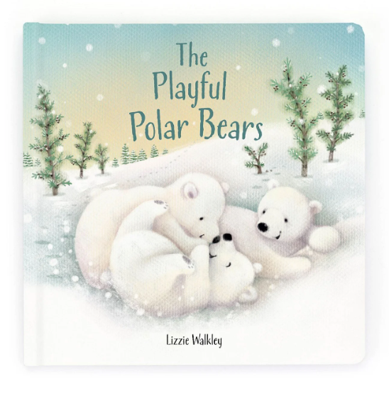 Playful Polar Bears Book by Jellycat
