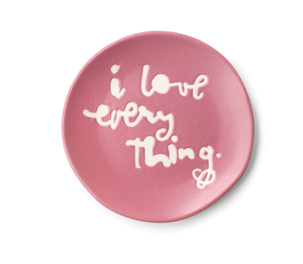 Love Everything Stoneware Round Tray