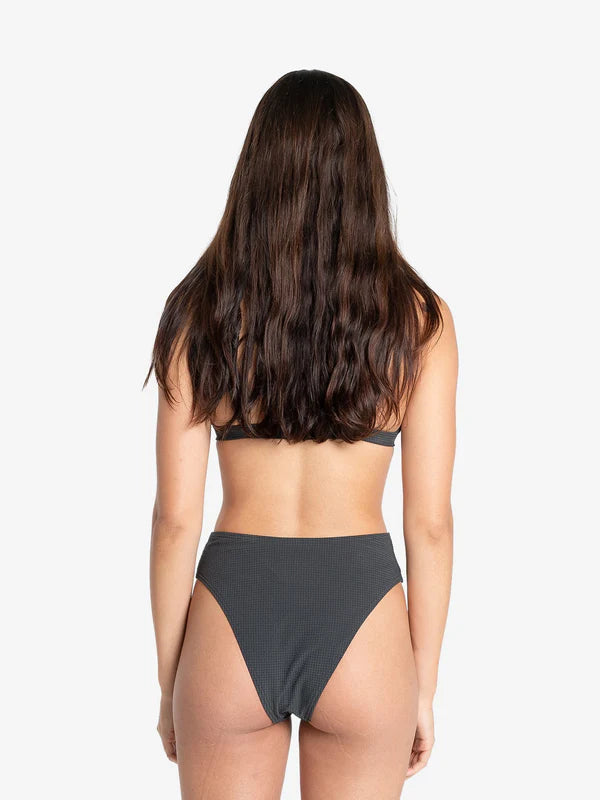 Nano 90s High Cut Bikini  Bottom - Dark Charcoal