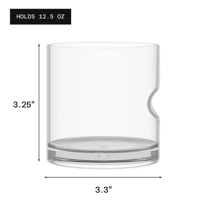 GOVINO 12.5oz Rocks Glasses – Shatterproof | Set of 4