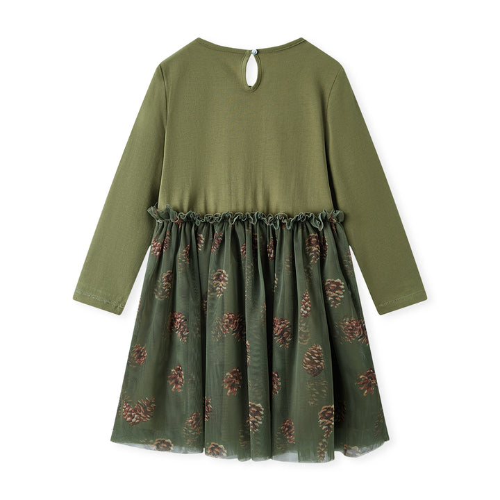 Milkbarn Cotton Stretch Long Sleeve Ballet Dress