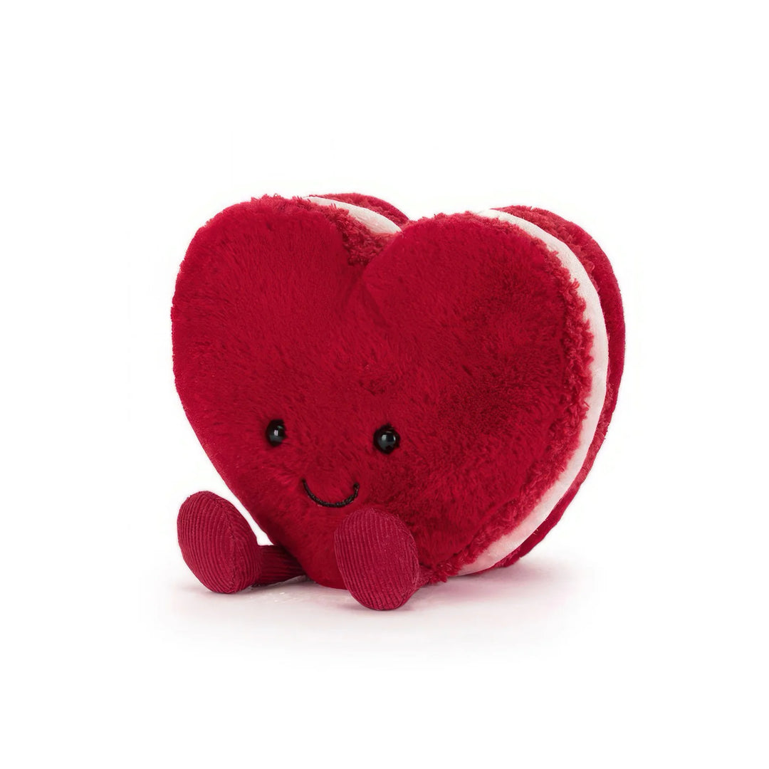 Jellycat Colette Heart Macaron Plush Toy - Red
