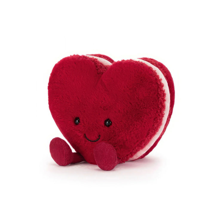 Jellycat Colette Heart Macaron Plush Toy - Red