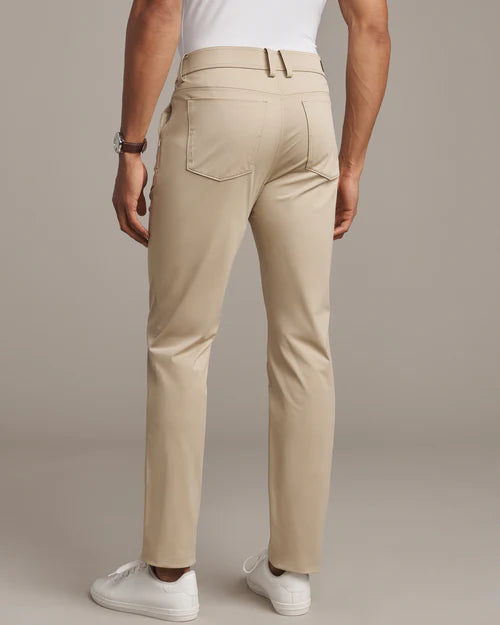 Rhone - Commuter® Flyweight Five Pocket Pant in Light Khaki