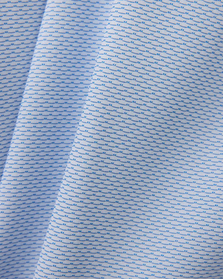 Rhone - Commuter® Shirt - Classic Fit Light Blue Wave Geo