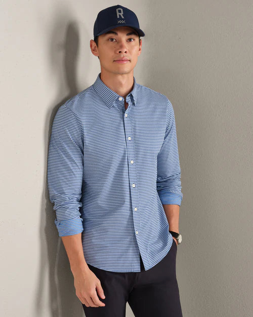 Rhone - Commuter® Shirt - Slim - Navy Gingham