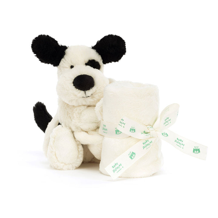 Jellycat - Bashful Black and Cream Puppy Soother