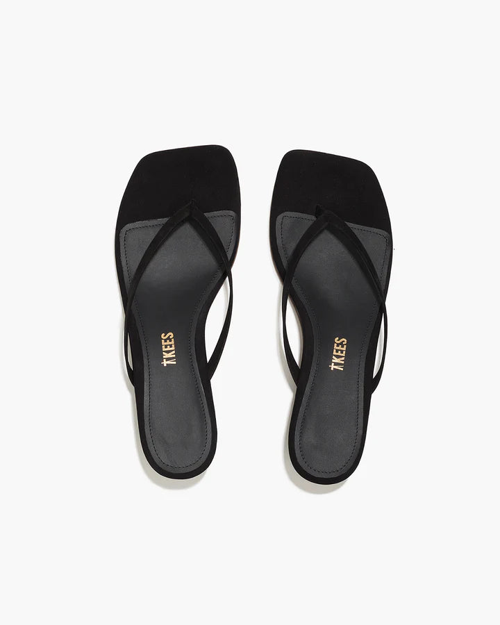 TKEES Square Toe Julia Suede in Sable Suede