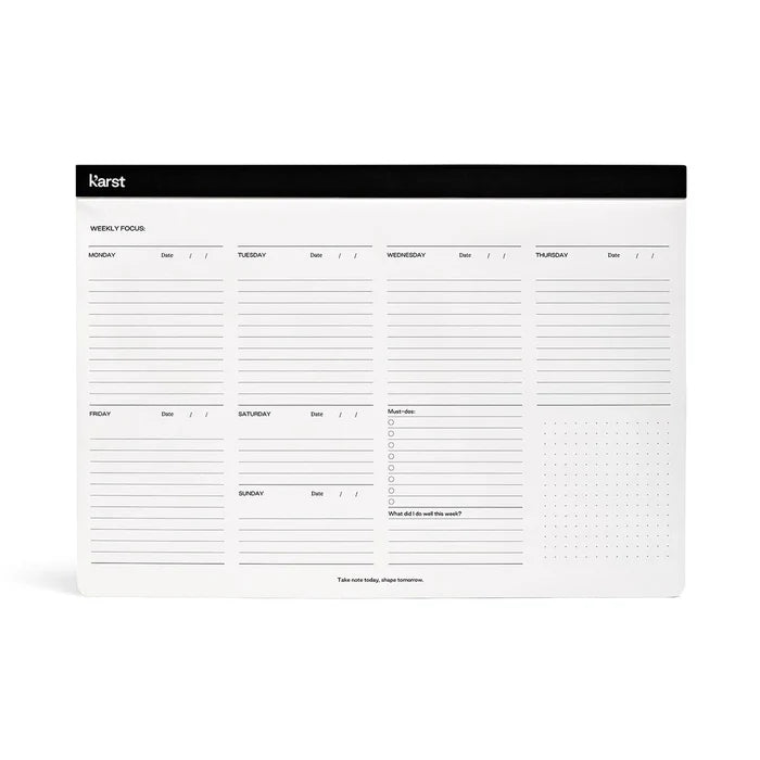 Karst - Weekly Desk  Pad