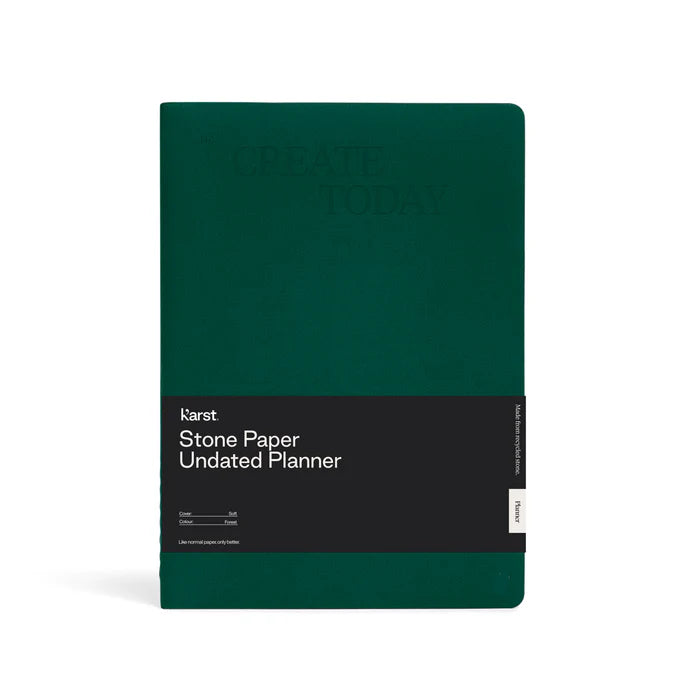 Karst - B5 Softcover Undated Planner in Forest