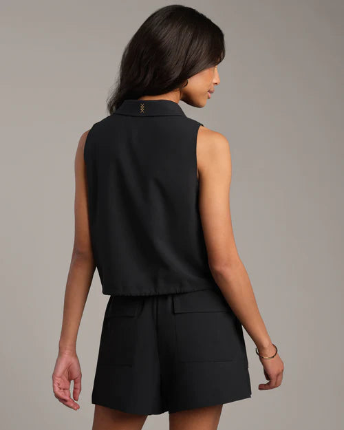 Rhone Mirage Sleeveless Notch Collar Blouse