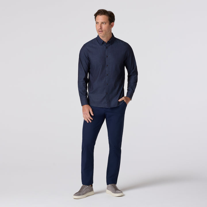 Mizzen + Main Nash Shirt Light Wash Chambray