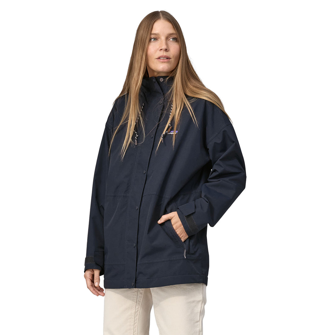 Patagonia Women's Outdoor Everyday Rain Jacket Pitch Blue Sale