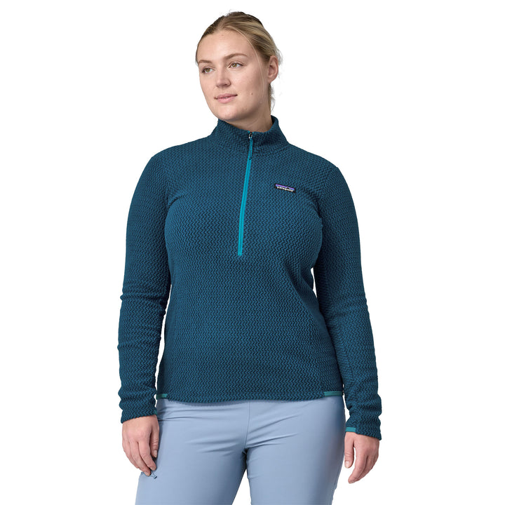 Patagonia Women's R1 Air Zip-Neck Blue