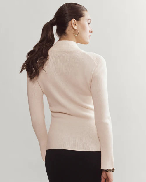 Rhone Porto Merino Blend Full Zip Sweater