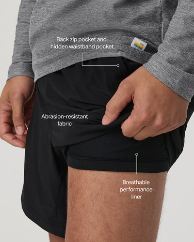 Vuori HardKore Short Lined 7"