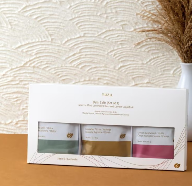 YUZU- Bath Salts Trio Gift Set