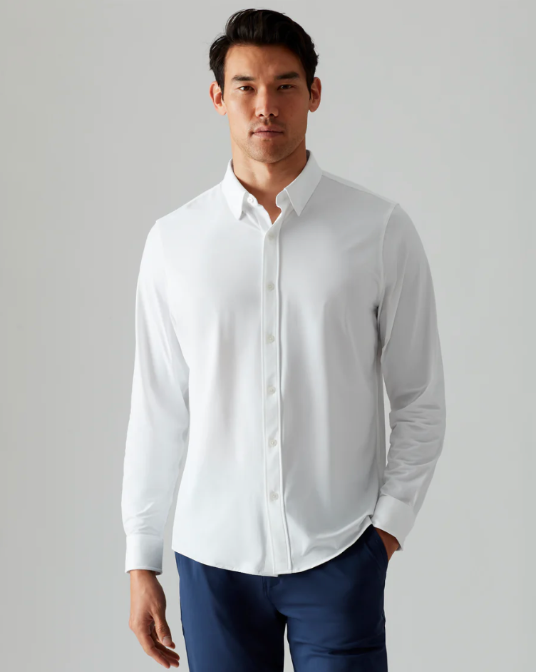 Commuter Shirt - Slim Fit in Bright White