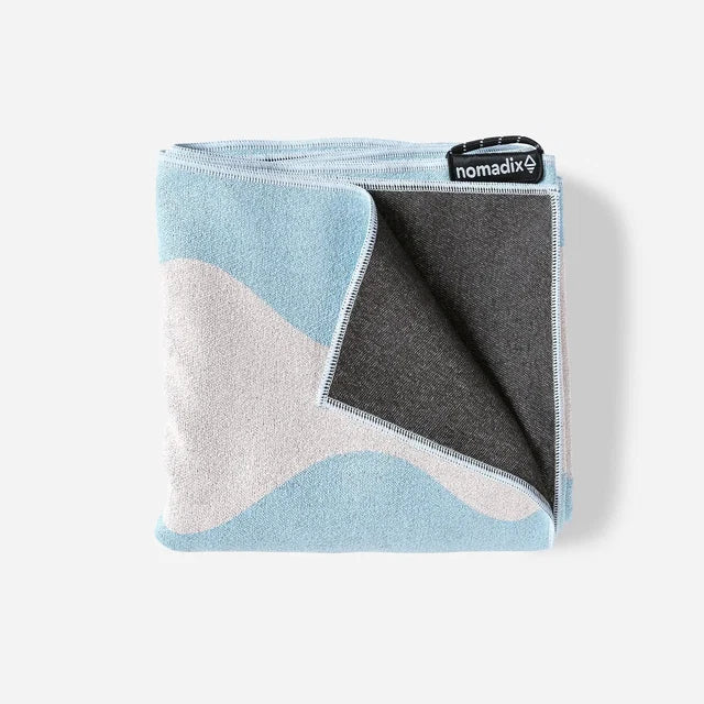Nomadix - Organic Cotton Beach Towel: Big Slack Warm Blue