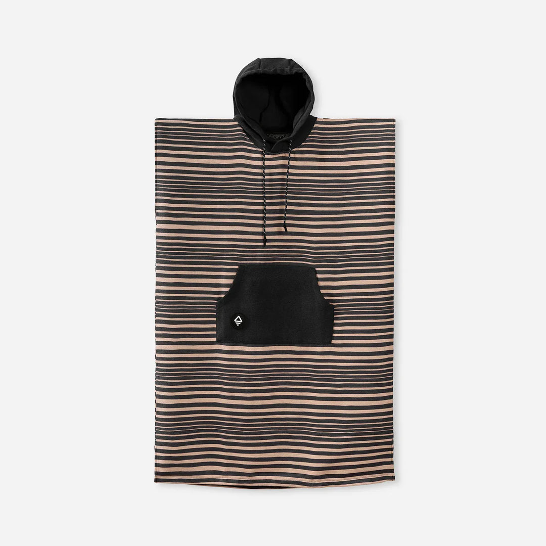 Nomadix - Changing Poncho: Heritage Stripe Black and Tan