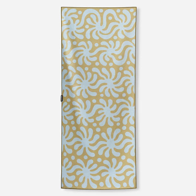 Nomadix - Organic Cotton Beach Towel: Whirlpool Meadow Green