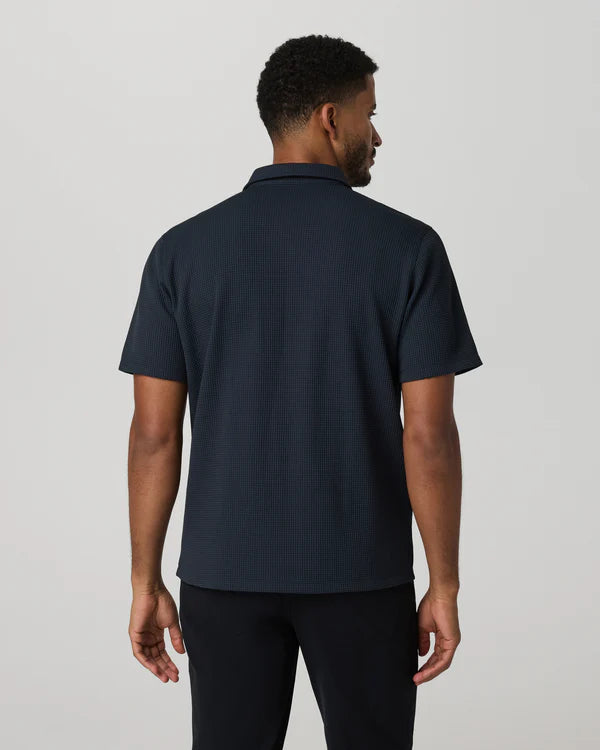 Vuori - Short Sleeve Lightweight Tech Waffle Polo - Relaxed Fit
