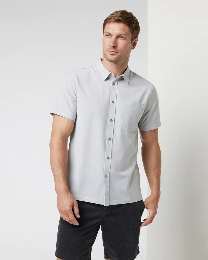 Short-Sleeve Bridge Button Down