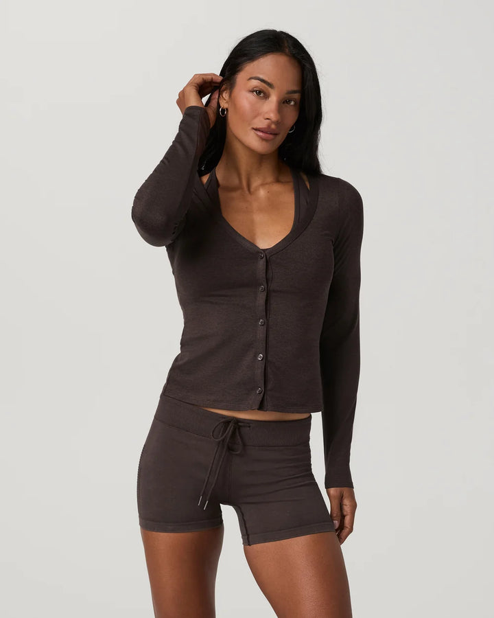 Vuori - Long Sleeve Halo V-Neck Cardigan