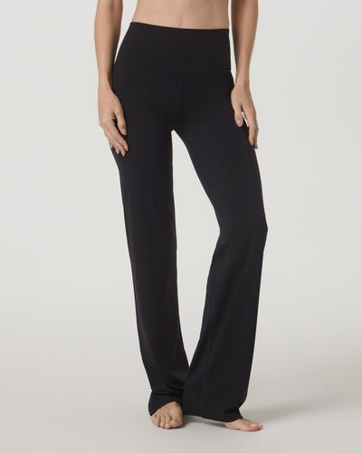 Black Vuori - AllTheFeels Straight Leg pants worn by a person on a white background
