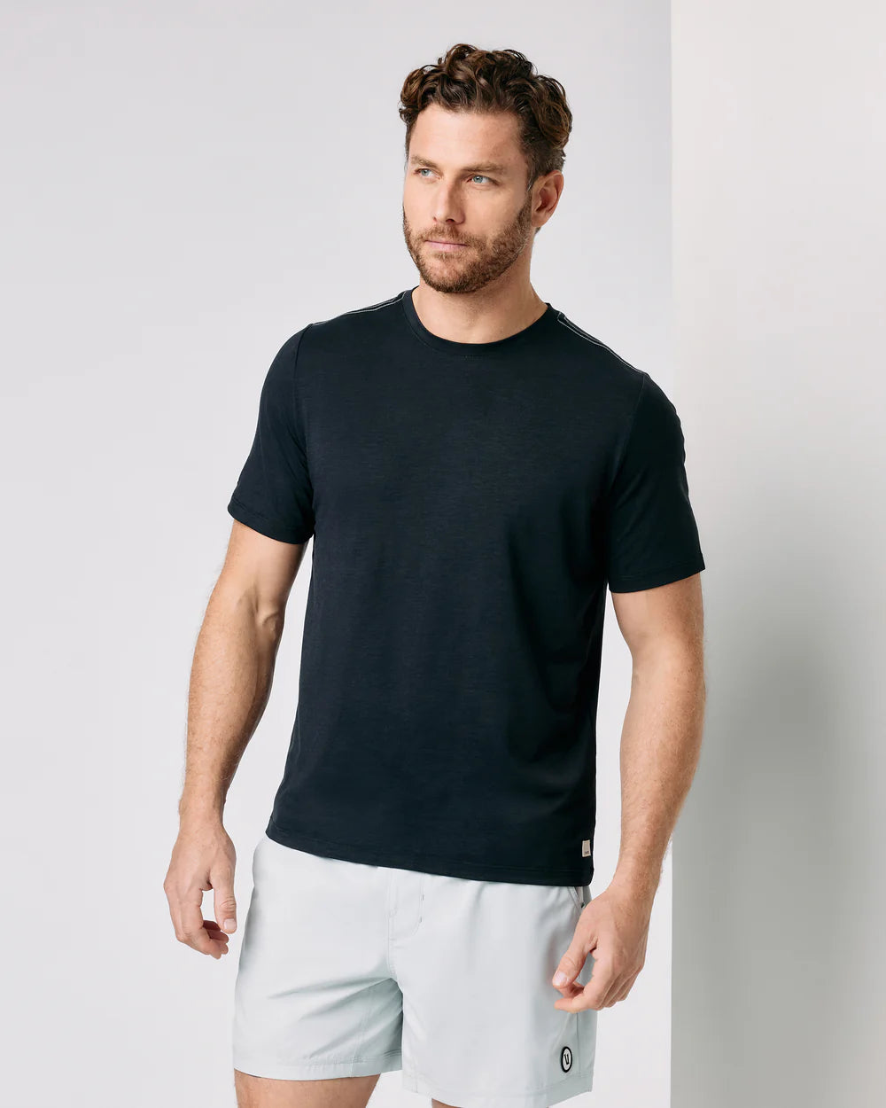Vuori_-_Current_Tech_Tee in Black