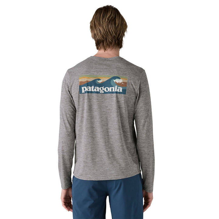 Patagonia : Men's Long-Sleeved Capilene® Cool Daily Graphic Shirt - Waters