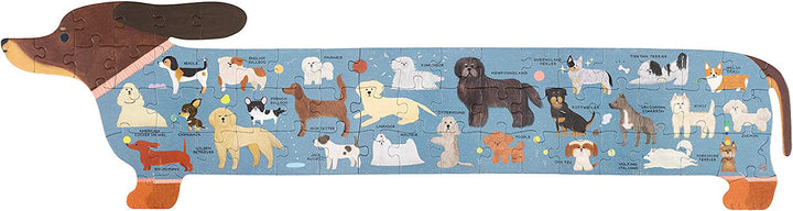 The A to Z of Dogs: A Very Loooong Puzzle - 58pc Jigsaw Puzzle by Laurence King