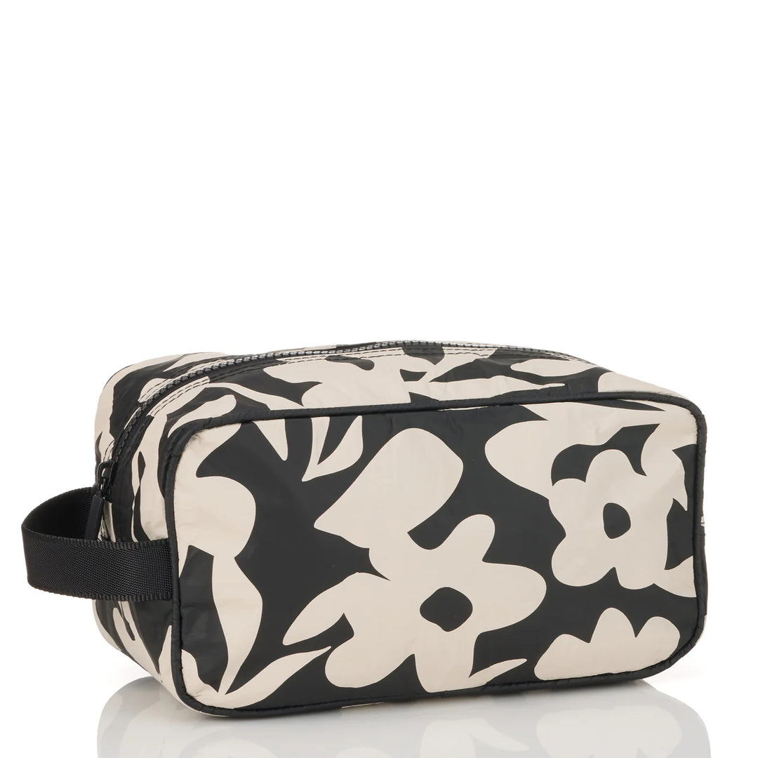 ALOHA: Fall Flowers Dopp Kit Black / Sandstone
