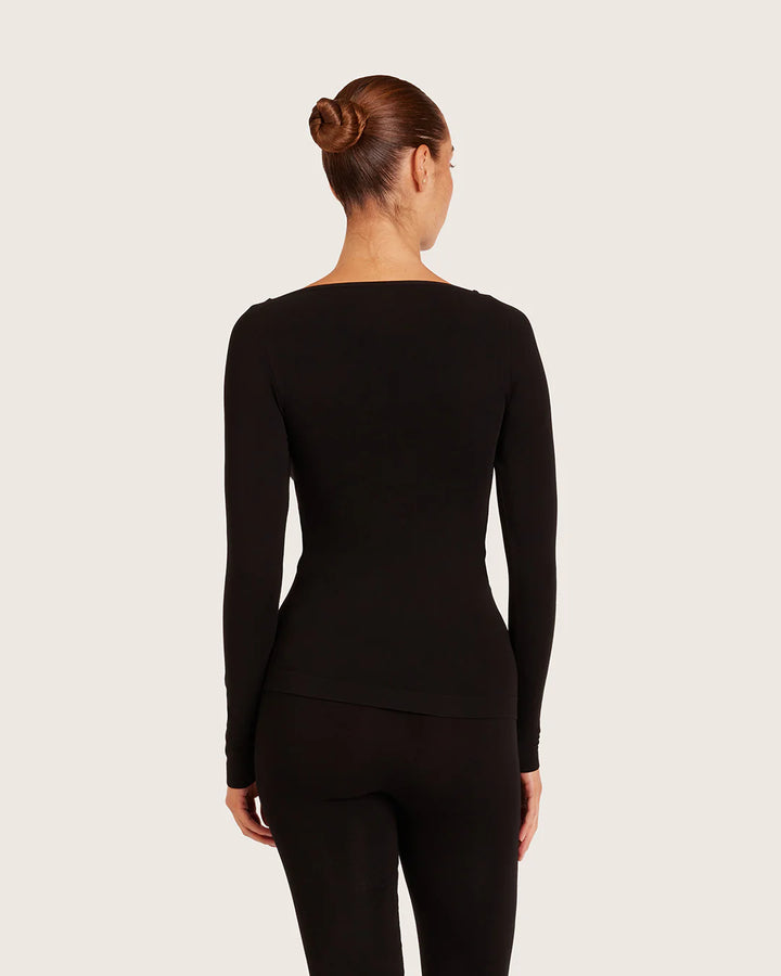 Boody Base Layer Boatneck Long Sleeve Top