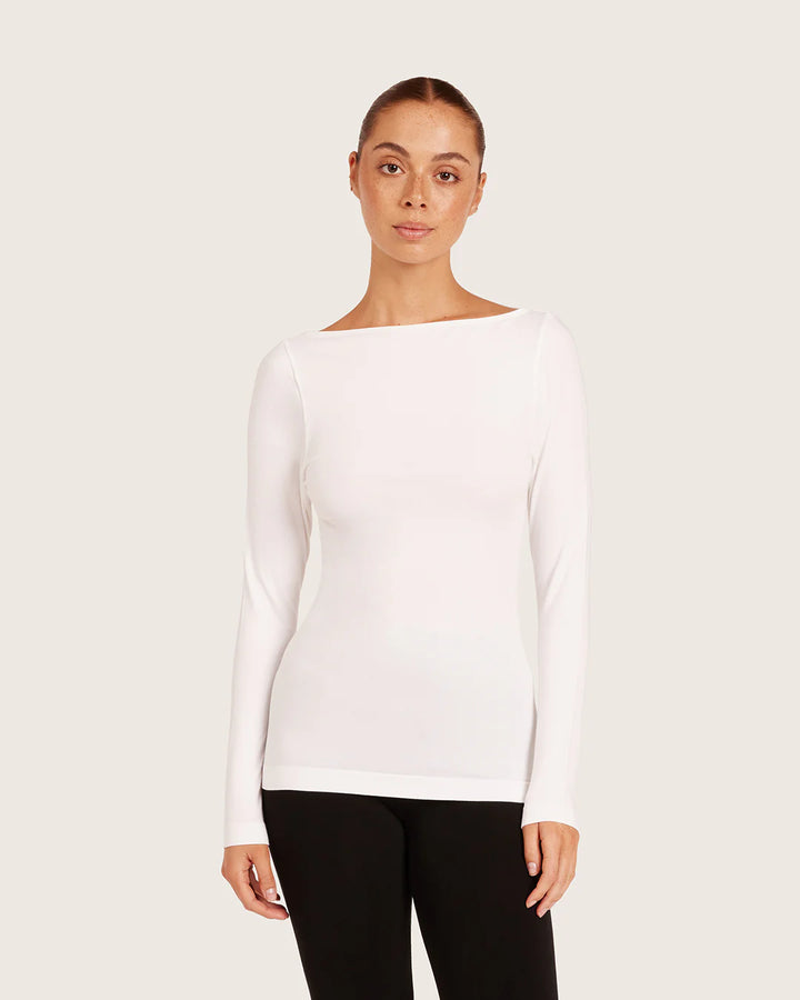 Boody Base Layer Boatneck Long Sleeve Top