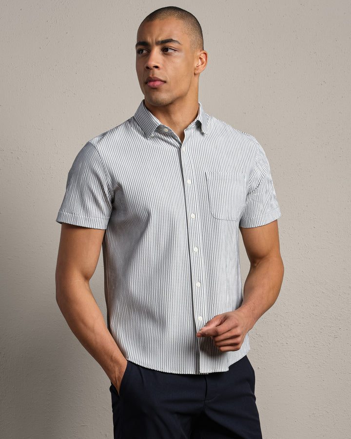 Rhone - Commuter® Seersucker Short Sleeve Button Down