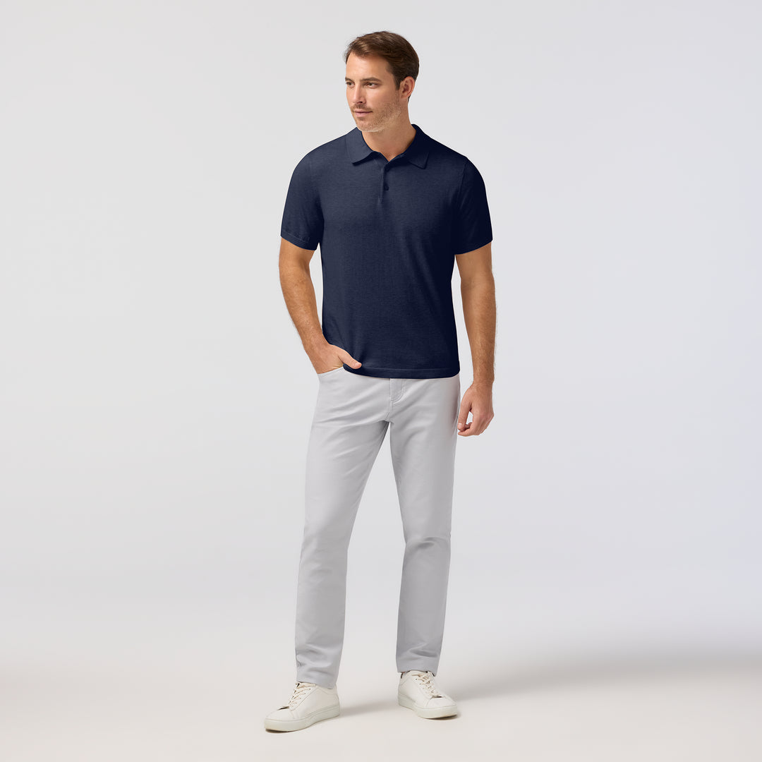 Mizzen + Main Ashe Short Sleeve Polo Sweater