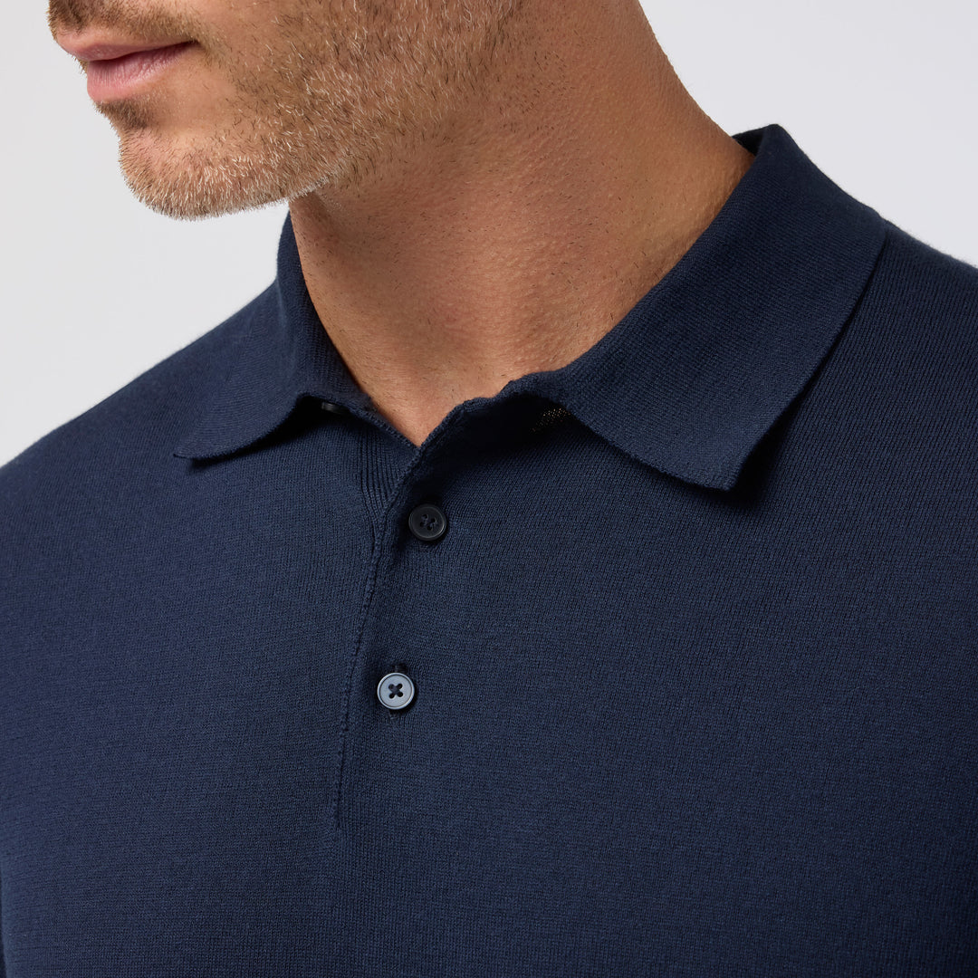 Mizzen + Main Ashe Short Sleeve Polo Sweater