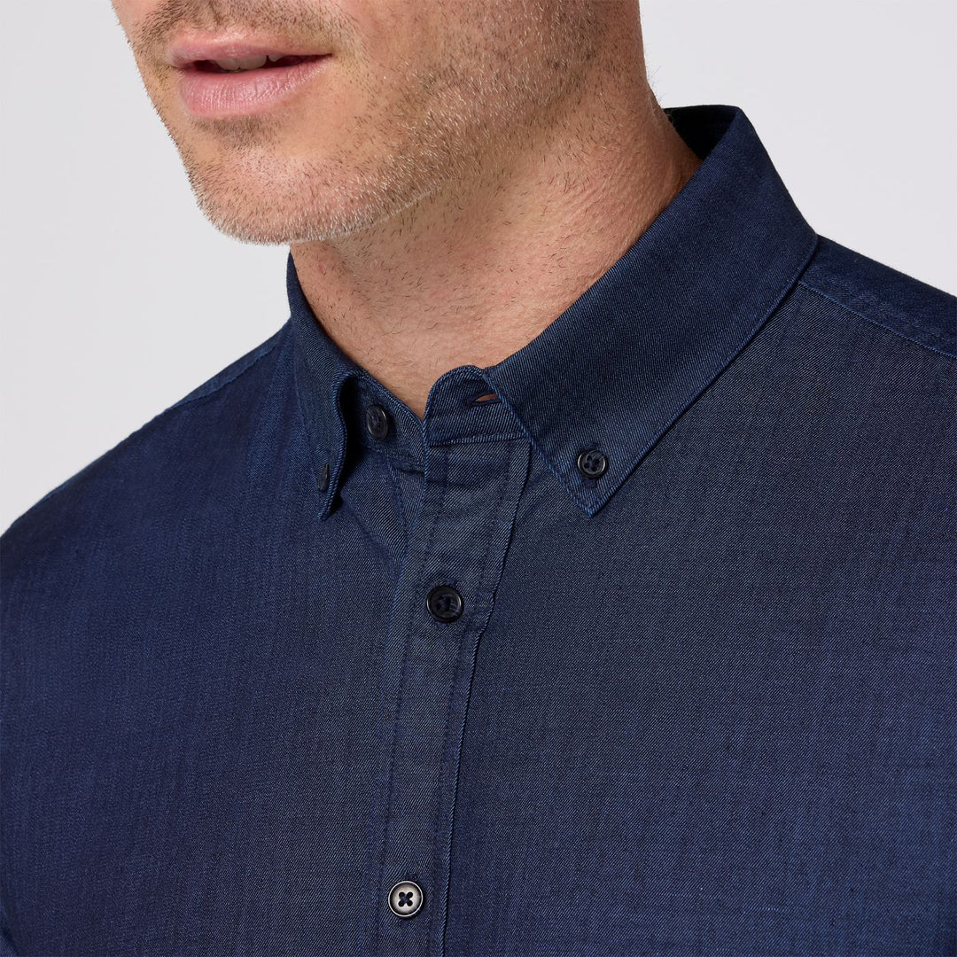 Mizzen + Main Nash Shirt Light Wash Chambray